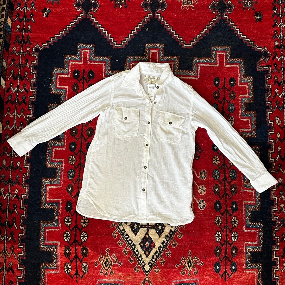 Current/Ellliot White Button-Up Shirt